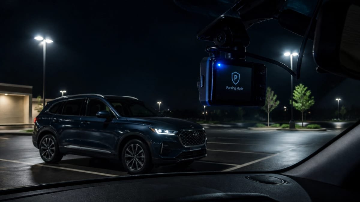 Parking mode active at night